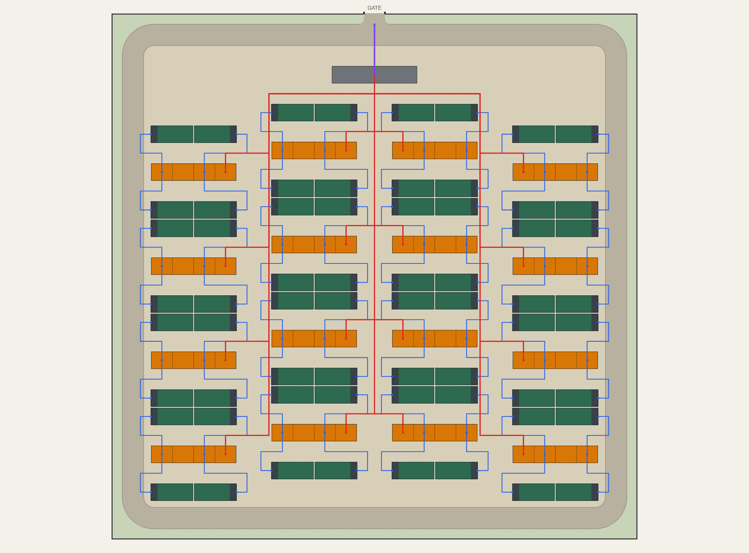 100 MW BESS site layout example