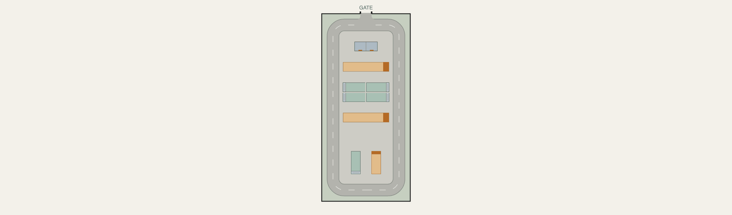 10 MW / 31.25 MWh BESS site layout — 5 DC blocks on 0.08 acres