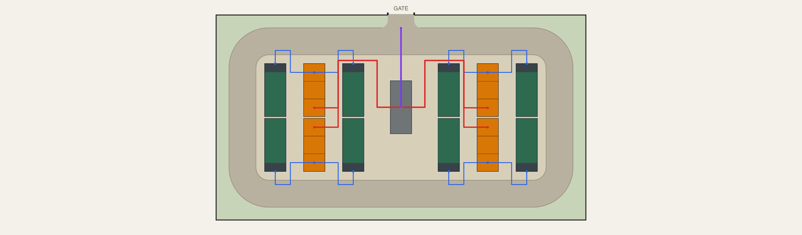 10 MW BESS site layout