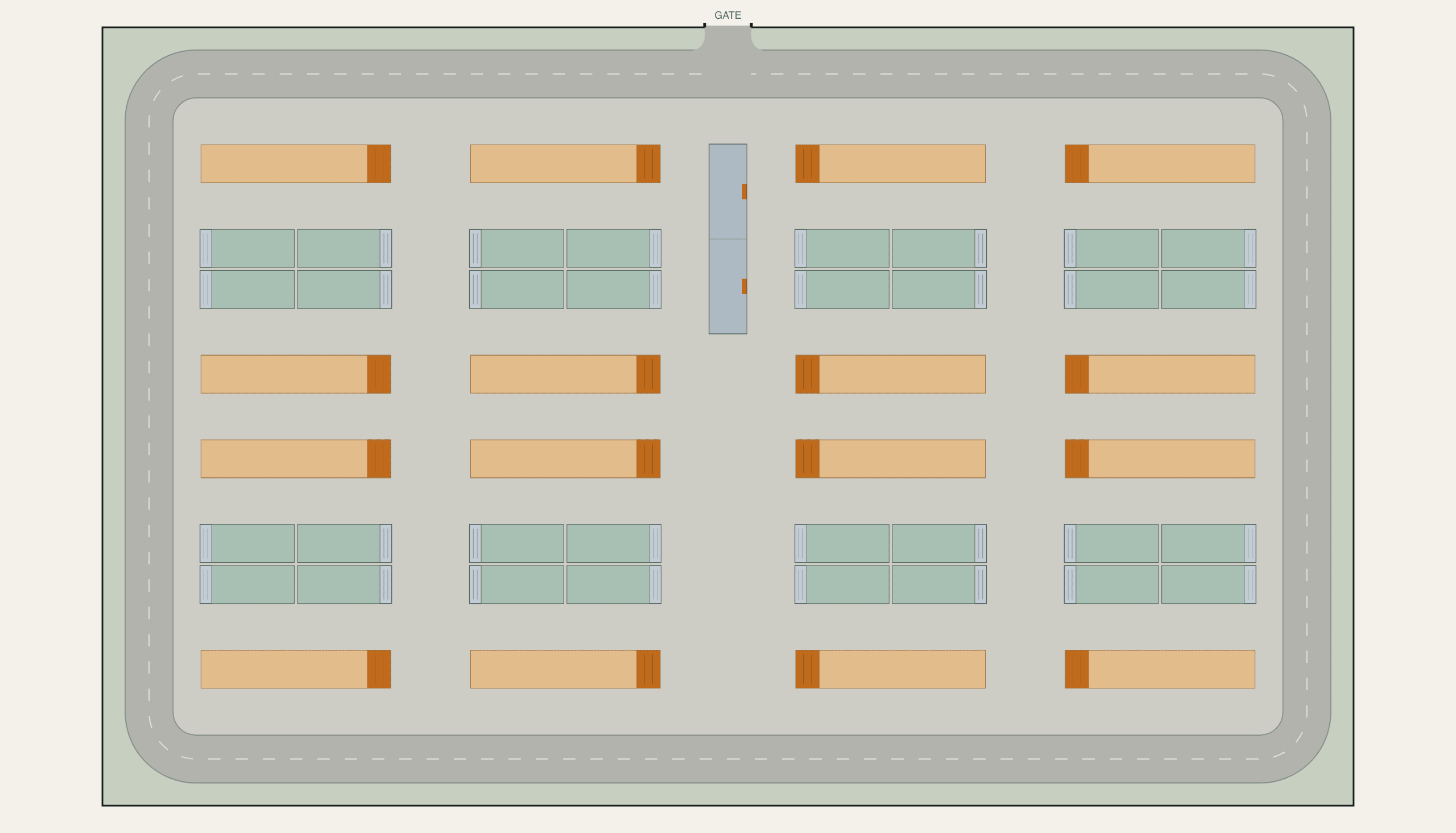 100 MW BESS site layout example