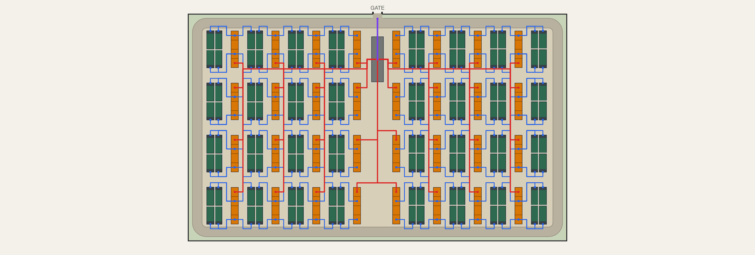 200 MW BESS site layout