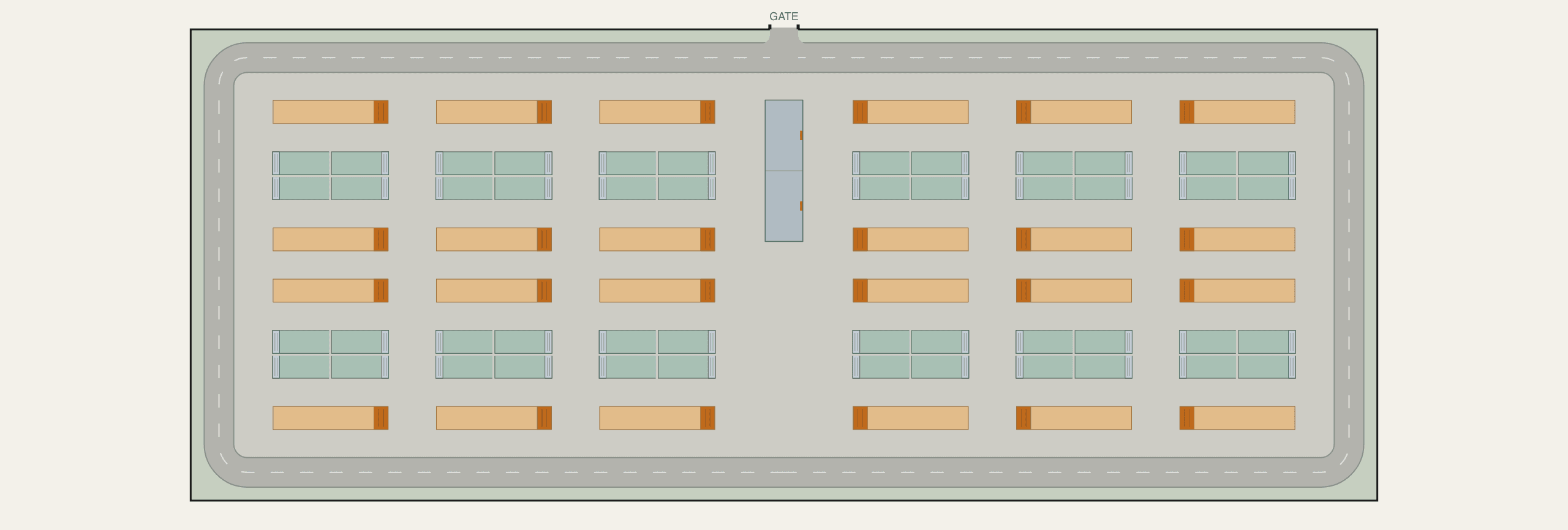 200 MW BESS site layout