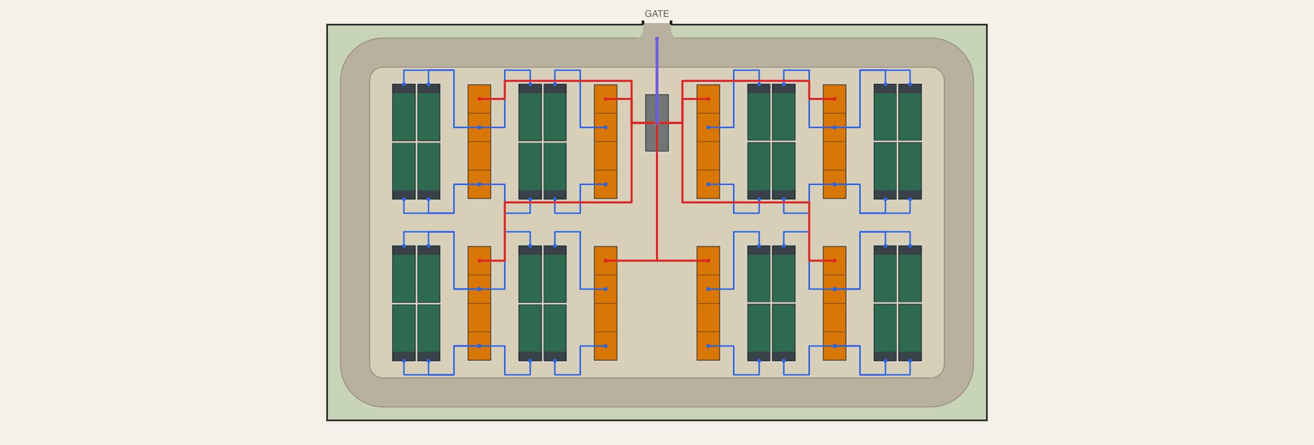 50 MW BESS site layout